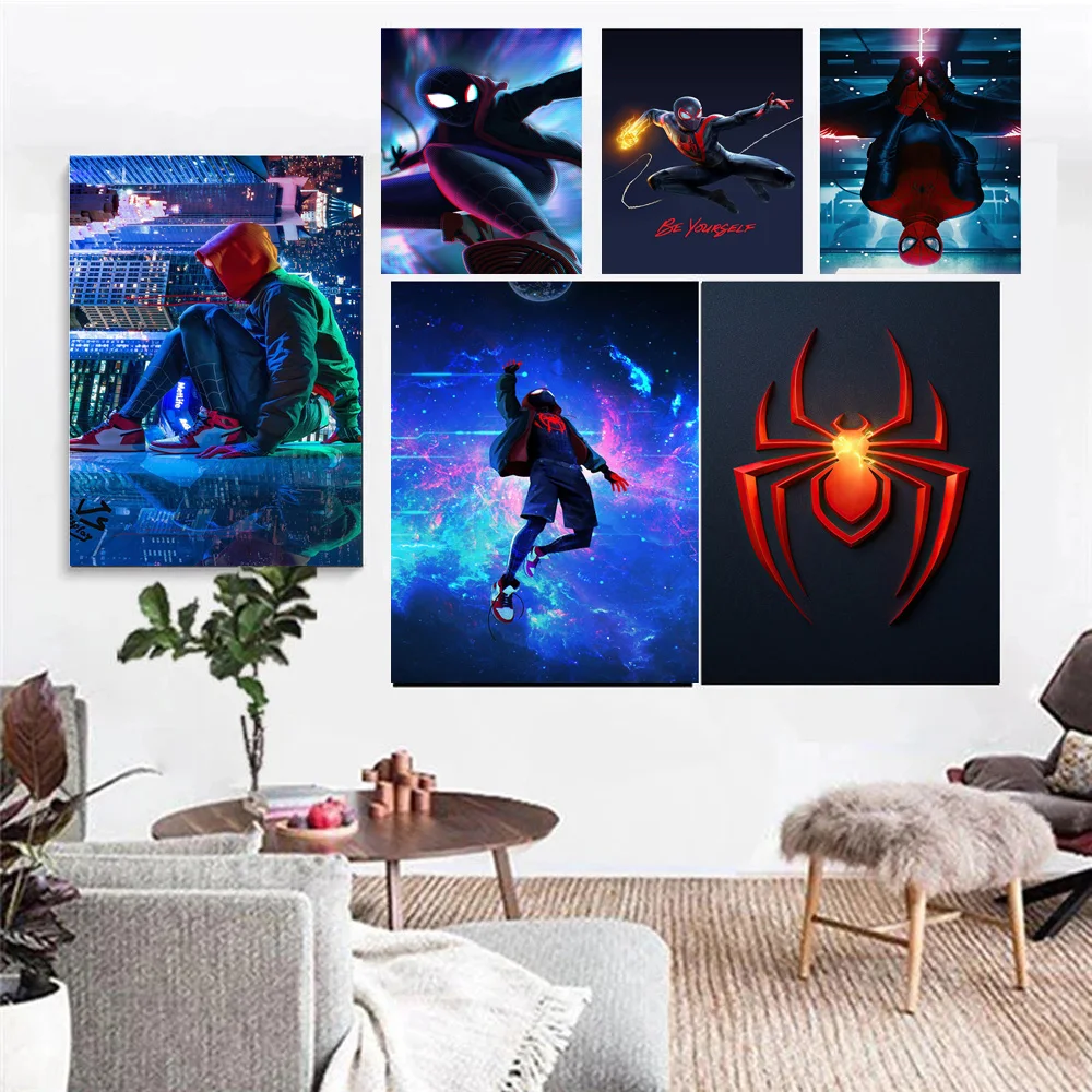 

Мультяшный постер по мотивам Фильмов Marvel, супергерои, Человек-паук, Мстители, Человек-паук, алмазная живопись, настенное искусство для гости...