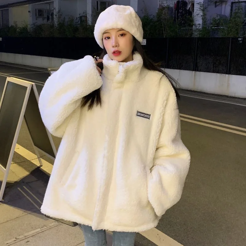 

Lamb Wool Coat Men's Plus Velvet Thick Winter Padded Jacket Korean Warm Cotton Bubble Coat Chaqueta De Los Hombres Puffer Jacket