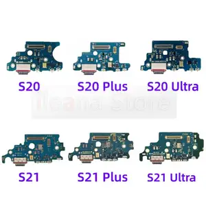 Оригинальное зарядное USB-устройство для быстрой зарядки, дополнительная плата, док-станция с микрофоном, гибкий кабель для Samsung Galaxy S20 S21 FE Plus Ultra G981n G986n G988n