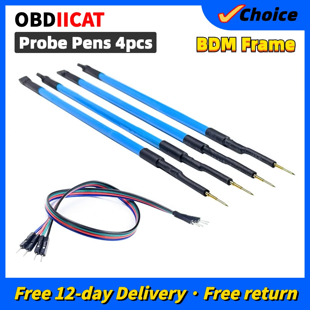 OBDIICAT 4 шт./компл. зонд ручки для Светодиодный BDM Рамка для BDM Рамка pin 40 шт./компл. BDM Рамка