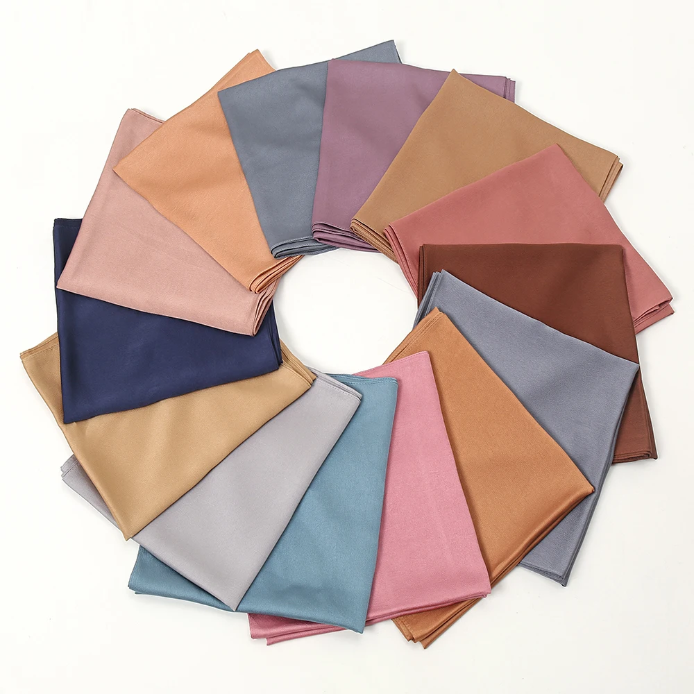 

Сплошной цвет Новый Хиджаб шарф женский роскошный шейный платок шелковая повязка на голову шарфы для волос женские квадратные шали для дам