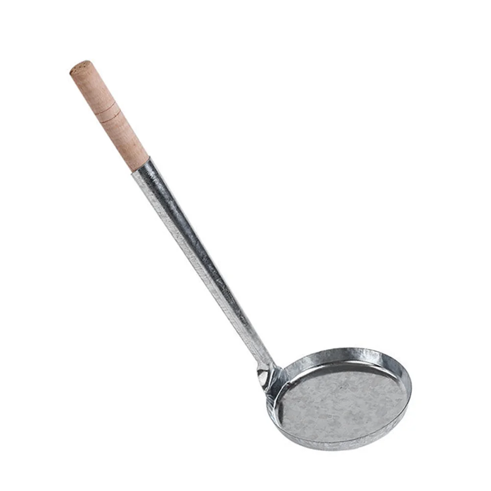 

Wooden Handle Frying Spoon Non-Stick Chinese Youdunzi Mold Meat Pie Spoon Fried Food Ladle Serving Spoon Kitchen Cooking Tools