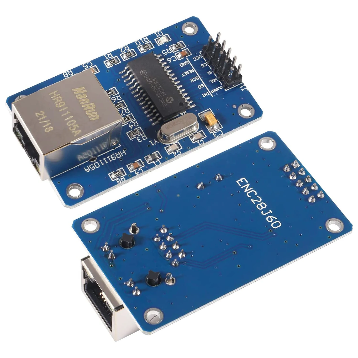 ENC28J60 ENC28J60-I/SO HR911105A Ethernet LAN сетевой модуль SPI интерфейс 3 В для Arduino AVR PIC LPC STM32 - купить