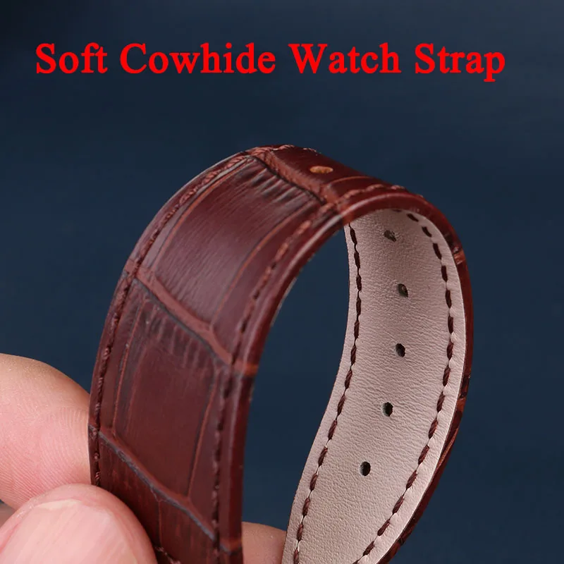 12 мм кожаный ремешок для часов из нержавеющей стали Tissot PRX Series Super Player T137.407