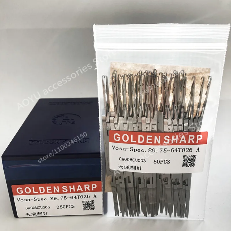 250 шт. GOLDEN SHARP Vosa-Spec. Иглы 89.75-64T026 A 14G для компьютеризированных плосковязальных машин SHIMA SEIKI (art.: 3920db2dda22f) - 3920db2dda22f