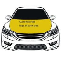 customize the logo of each club car hood cover 3 3x5ft 100polyesterengine elastic fabrics can be washed car bonnet banner fla