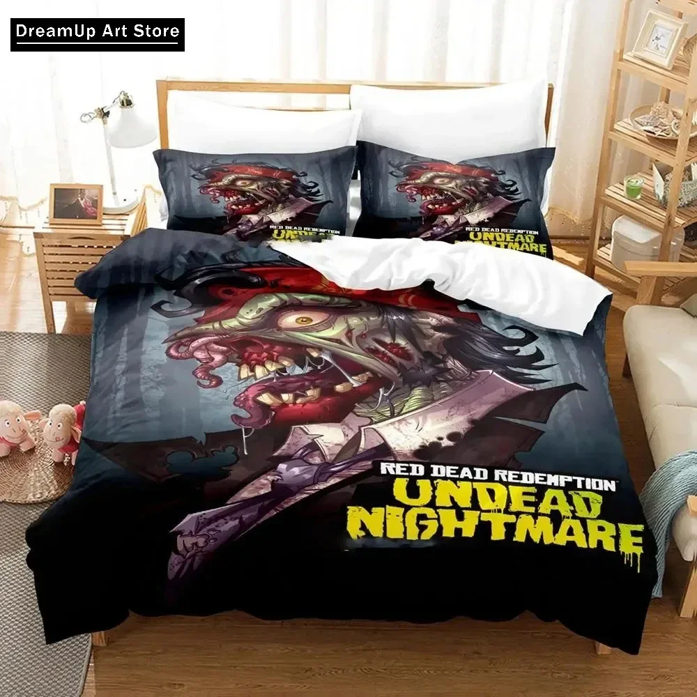Комплект постельного белья Undead Nightmare Red Dead Redemption для мальчиков и девочек Twin Queen