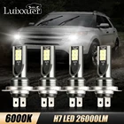 Комплект светодиодных фар, 4 шт., H7 + H7, 120 Вт, 6000 лм