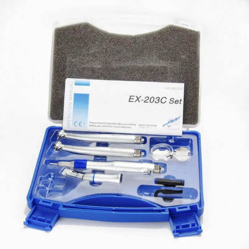 

Dental E-generator Fiber Optic LED Handpiece High Low Speed 4H and 2H Handpiece 1 Kit