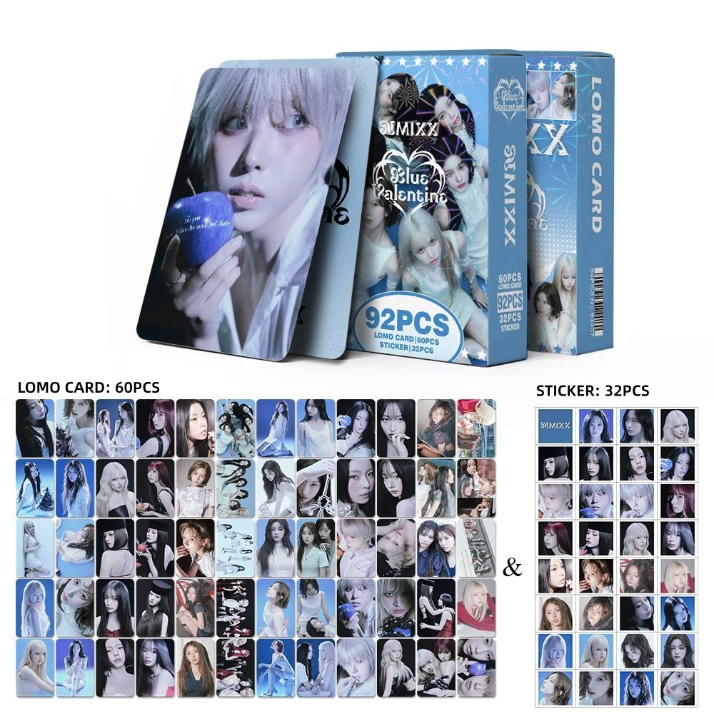 

NMIXX BLUEVALENTINE набор карт и наклеек