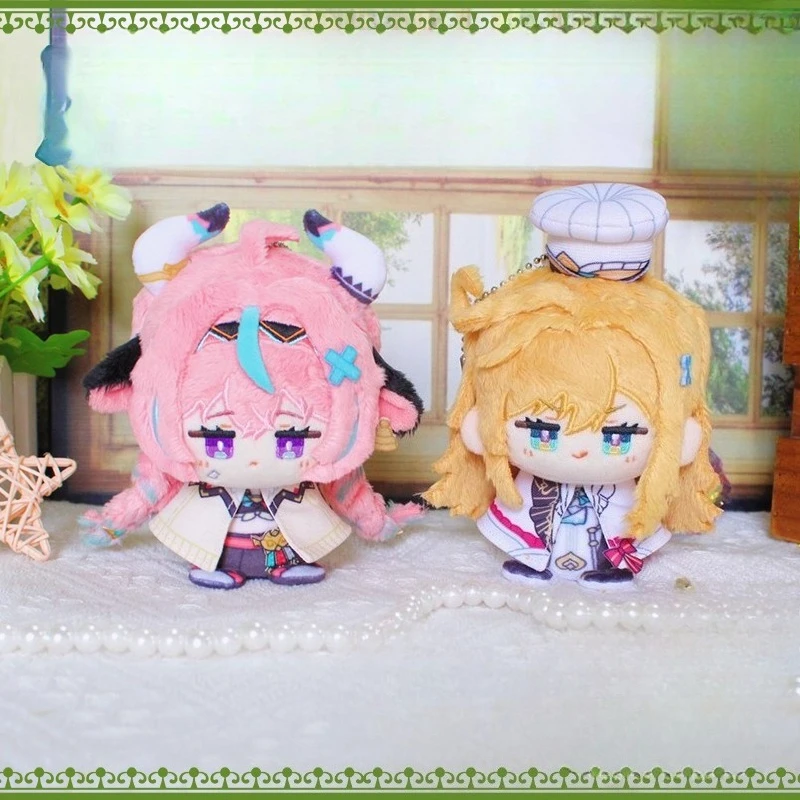 Фото 12 см аниме игра Genshin Impact Varesa Escoffier Kawaii косплей хлопок Dango кукла брелок мини мягкие плюшевые игрушки фигурки подарки №1