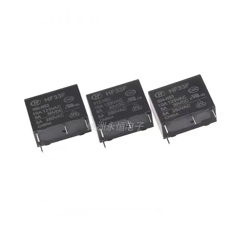 50 шт. HF33F- 005-012-024-HS3 / ZS3 /5A 10A 250VAC 4Pin 5Pin DC5V 12V 24V релейное звёздочка