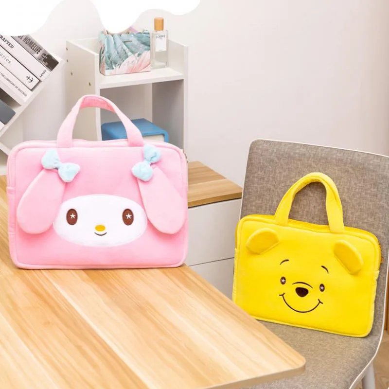 

Sanrio Hellokitty Cinnamoroll Kawaii Short Hair Laptop Bag 14 Inch Tablet Bag Ipad Fashion Multifunctional Portable Storage Bag