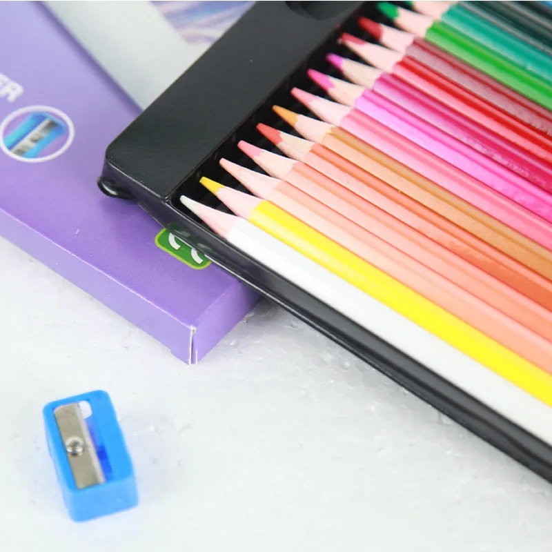 

Colored Pencils 18/24 Colors Hexagon Rod Oily Sketch Pencils Student Animation Comic Pens Easy To Use for Coloring and Drawing