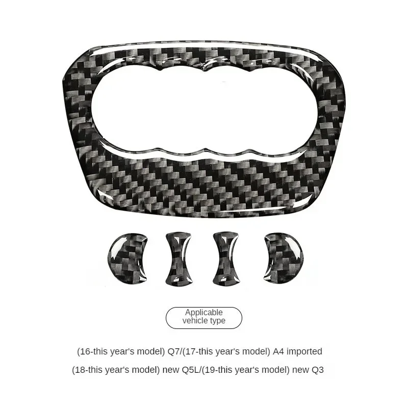 

Автомобильное кольцо на руль, наклейка из углеродного волокна, украшение, автоаксессуары для Audi A4 B8 8K A6 C6 4F Q5 8R Q7 4L A3 8V