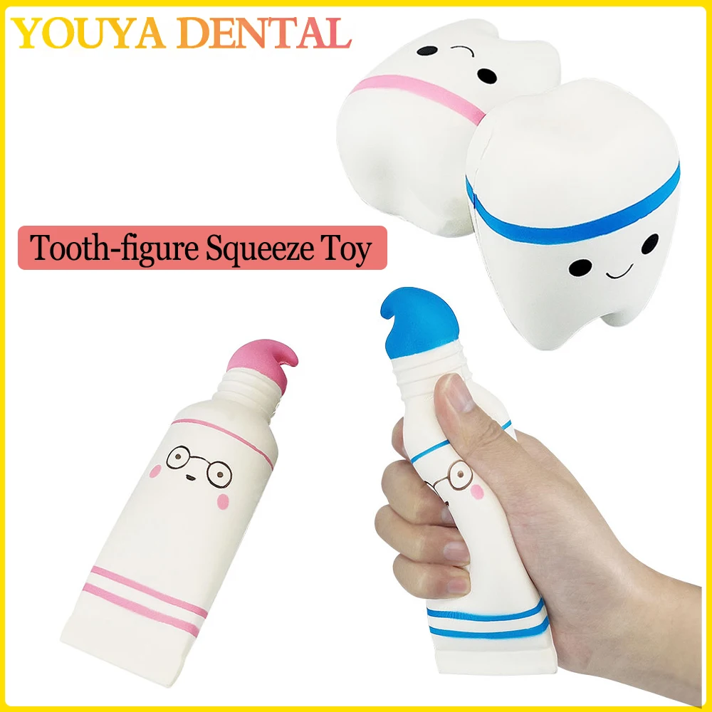 Игрушка в форме зубов медленно растущая игрушка для детей милая мягкая