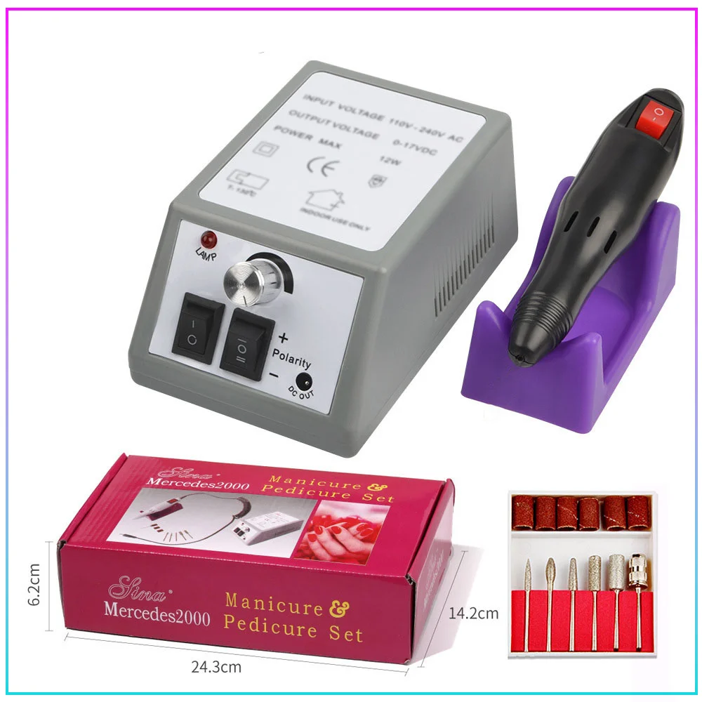 20000RPM Electric Nail Drill Machine Apparatus for Manicure Milling Cutters Drill Bits Set Gel Cuticle Remover Pedicure Nail Art