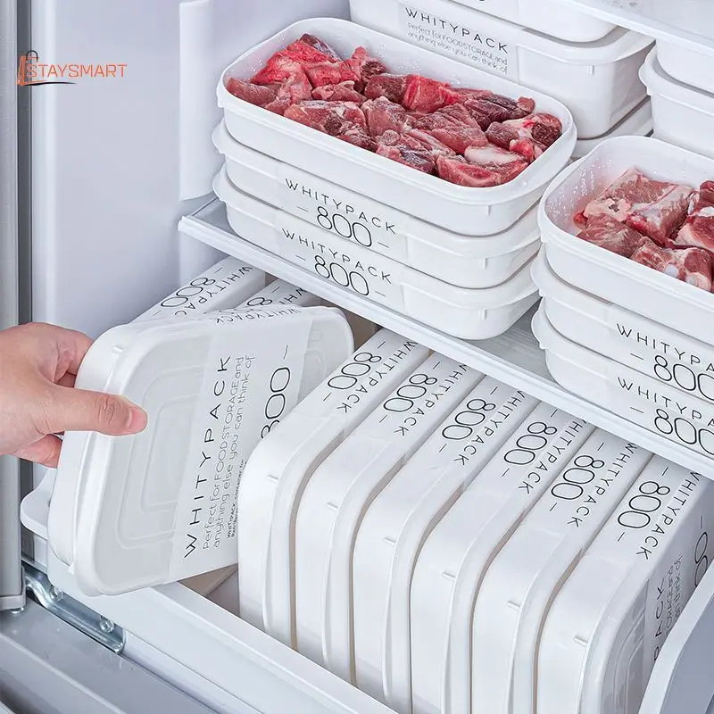 

Frozen Meat Refrigerator Storage Packaging Box Food Grade Japanese Fruit Vegetable Preservation Divided Prepare Dishes
