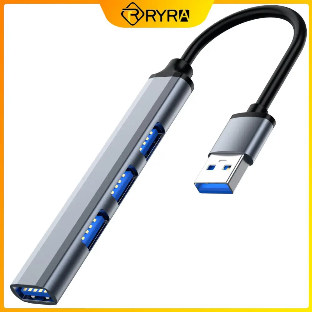 

RYRA 4 Ports Portable Hub Docking Station USB C Hub USB Type-C USB 3.0 Multi-Split OTG Adapter PC Laptop For MacBook Hard Drive