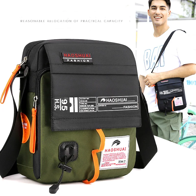 New Outdoor Men's Shoulder Bag High-Quality Men's Bag Lightweight Men's Messenger Bag Nylon Men's Business Portable Sports Bags