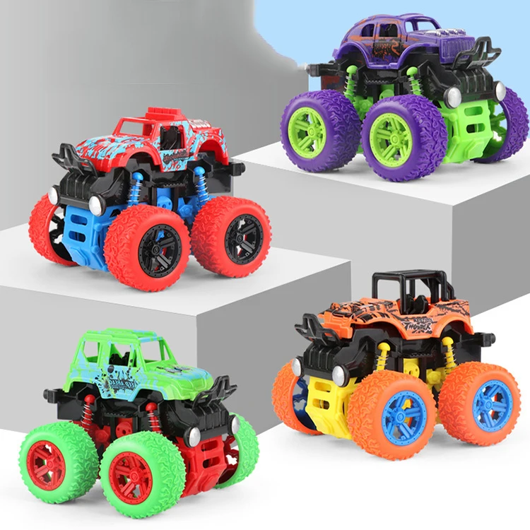 

Toys Car Four-wheel Drive off-road Vehicle Stunt Dump Cars Inertia Car Boy Toy Car Dinosaur Pull Back Children Toy Gift