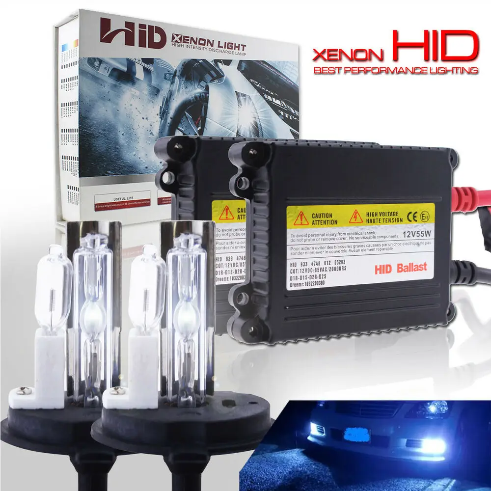 

55W Glofe H4 Halogen Hi-Lo 9003 Hid Headlight Bulbs Conversion Kit 30000K 2Pcs