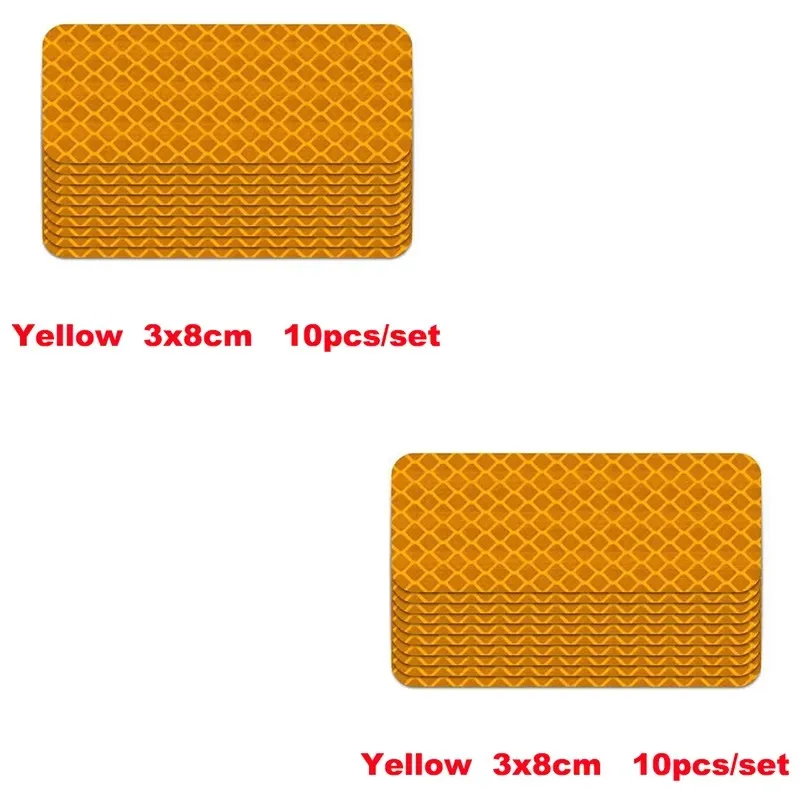 

10/20/30/50 шт. светоотражающие наклейки на бампер светоотражающая предупреждающая лента безопасные наклейки на отражатель