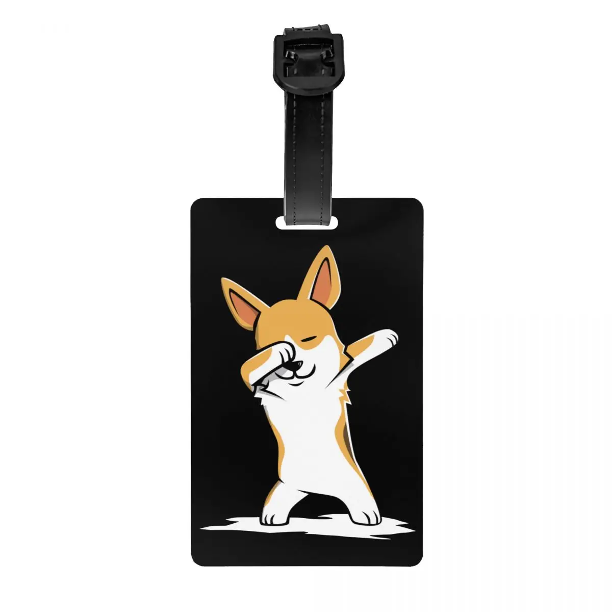 

Чехол Dabbing Corgi забавная бирка для багажа, дорожные аксессуары из силикагеля, модный держатель, бирки для багажа, чехол для унисекс