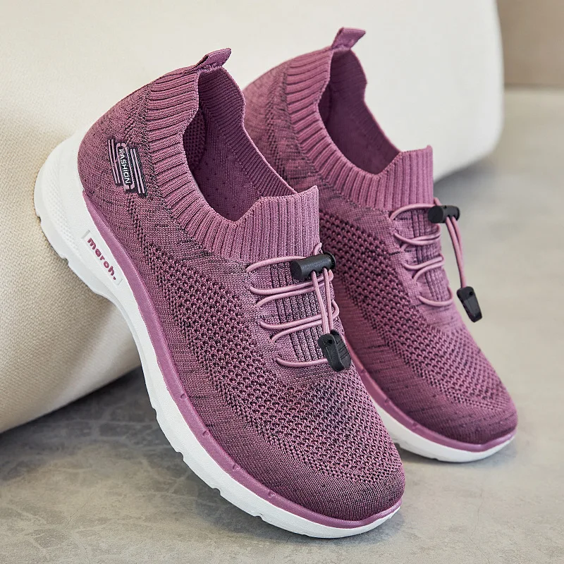 

Women's Shoes 2022 New Running Shoes Casual Shoes Soft Bottom Elastic Strap Breathable Shoes Platform Sneaker Canvas Shoes