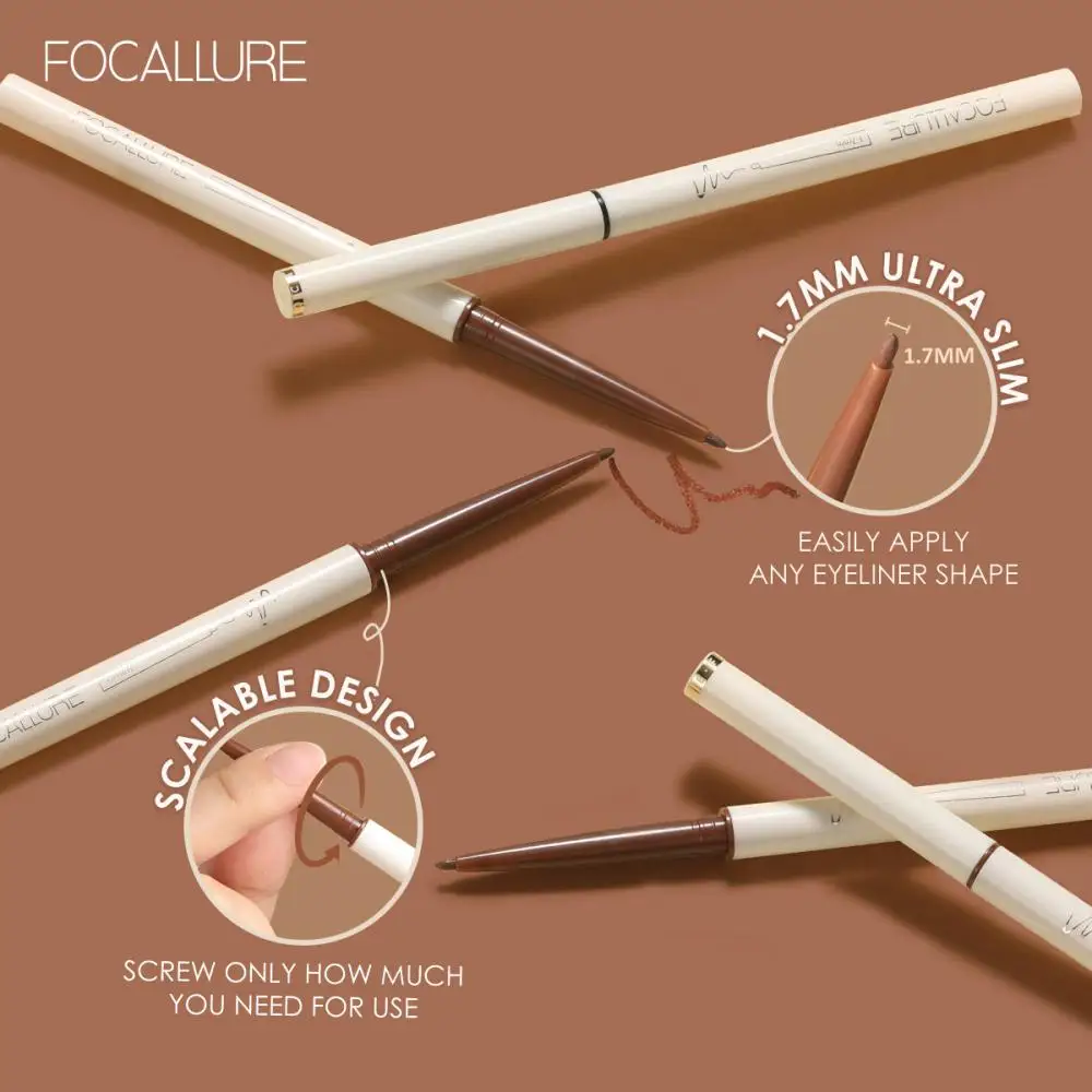 

Nature Brown Eyeliner Pencil Waterproof Long-lasting Smooth Eyeliner Sweat-proof Not Easy To Smudge Eyeliner Gel Pen Cosmetic
