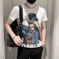 mens short sleeved t shirt print creative cultivate ones morality streetwear tidal current the price of 2022 summer new
