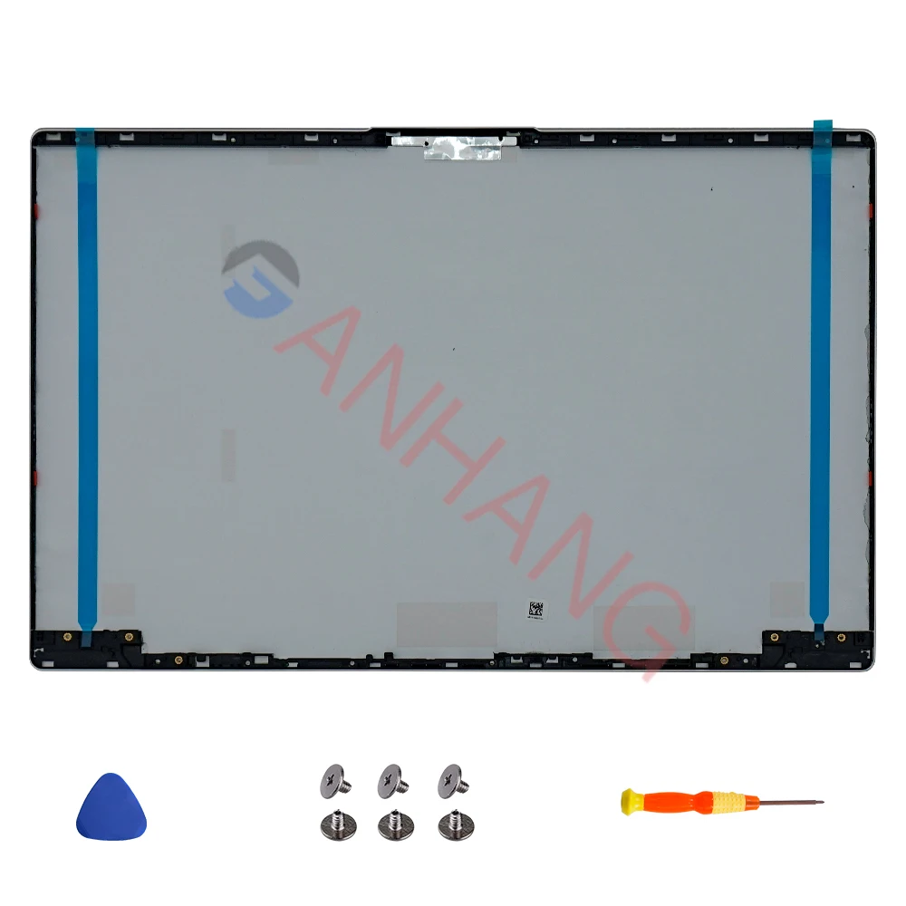 Фото Запасная крышка для Ideapad 5 15IIL05 15ITL05 15ARE05 15ALC05 2020 2021, задняя крышка ЖК-экрана, передняя рамка, петли, металлическая, серебристая/серая №2