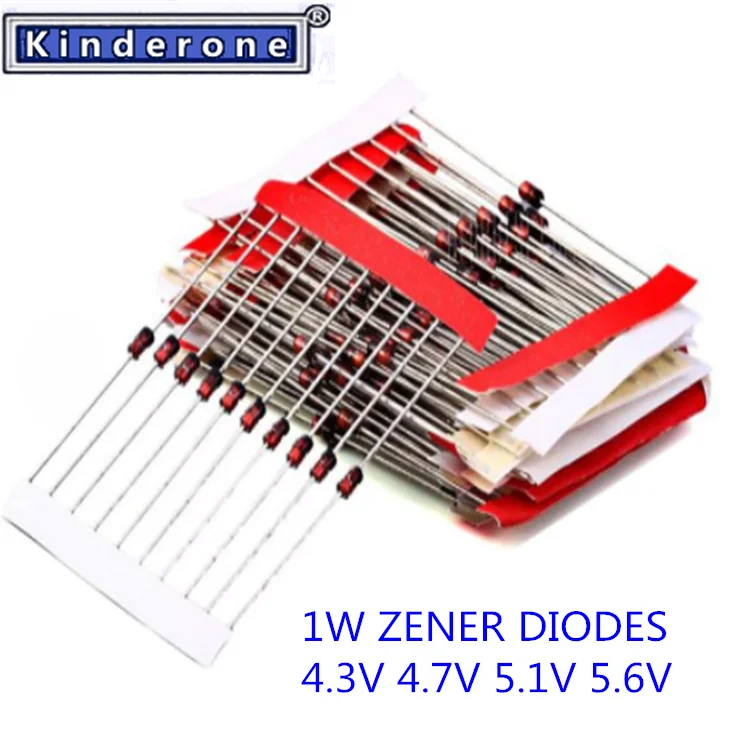 

Диод Зенера 1N4731A/100 V 1N4732A/4,3 V 1N4733A/4,7 V 1N4734A/5,1 V, электронные компоненты, 5,6 шт.