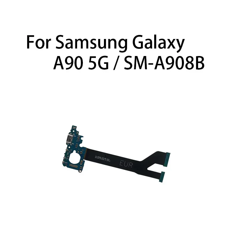 Гибкий зарядный порт для Samsung Galaxy A90 5g/SM-A908N/SM-A908B USB-порт зарядки разъем док-станции