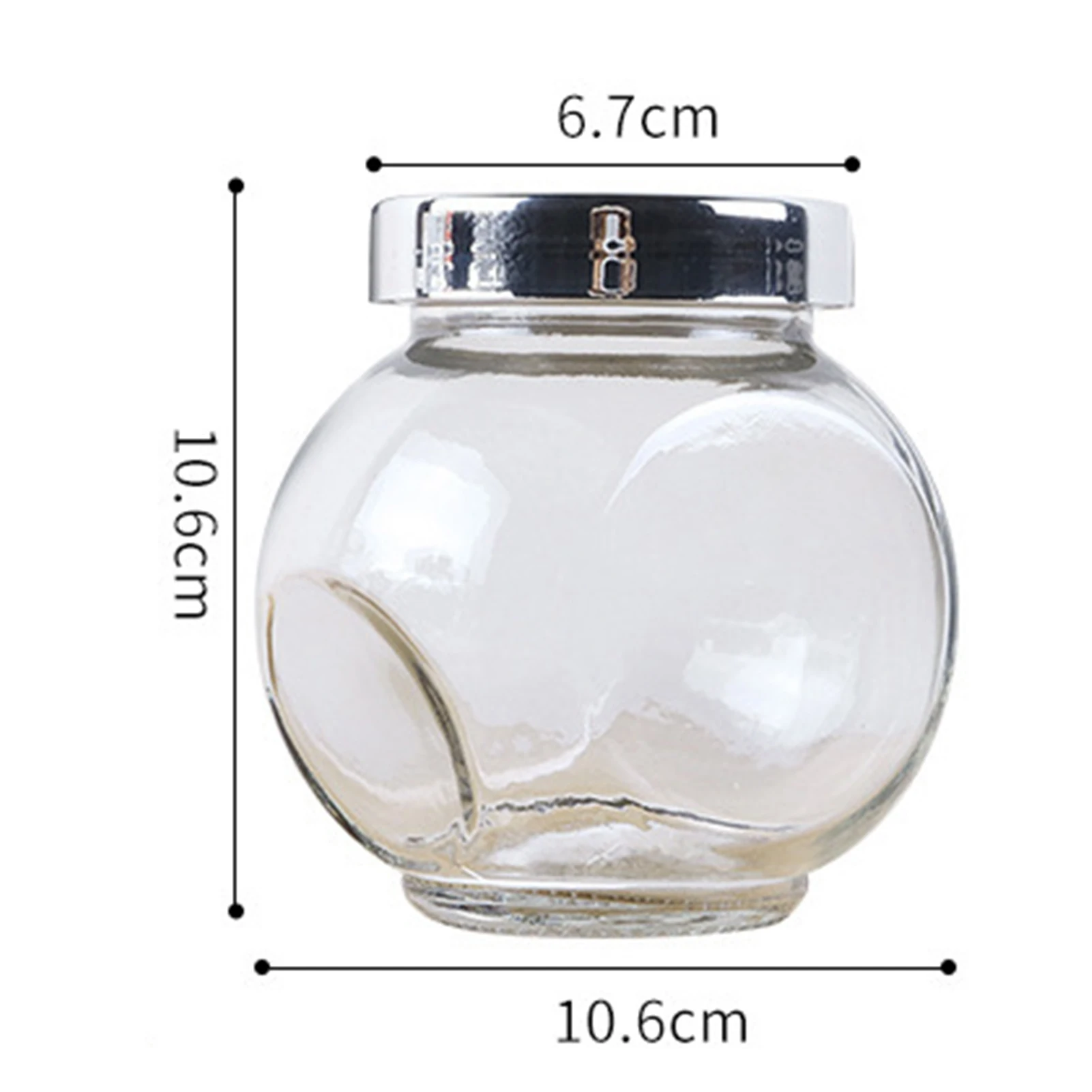 Стеклянная кухонная емкость для хранения с крышкой влагостойкая коробка