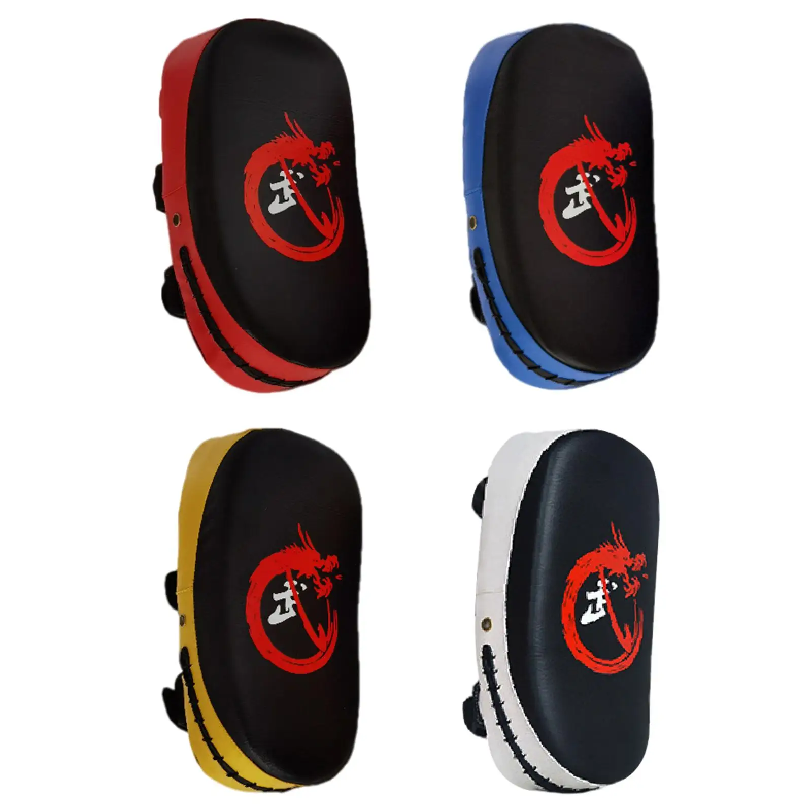 

Kickshield Durable Curved PU Kick Pads Punching Mitts for Focus Punch Kickboxing Martial Arts Taekwondo Strike Training