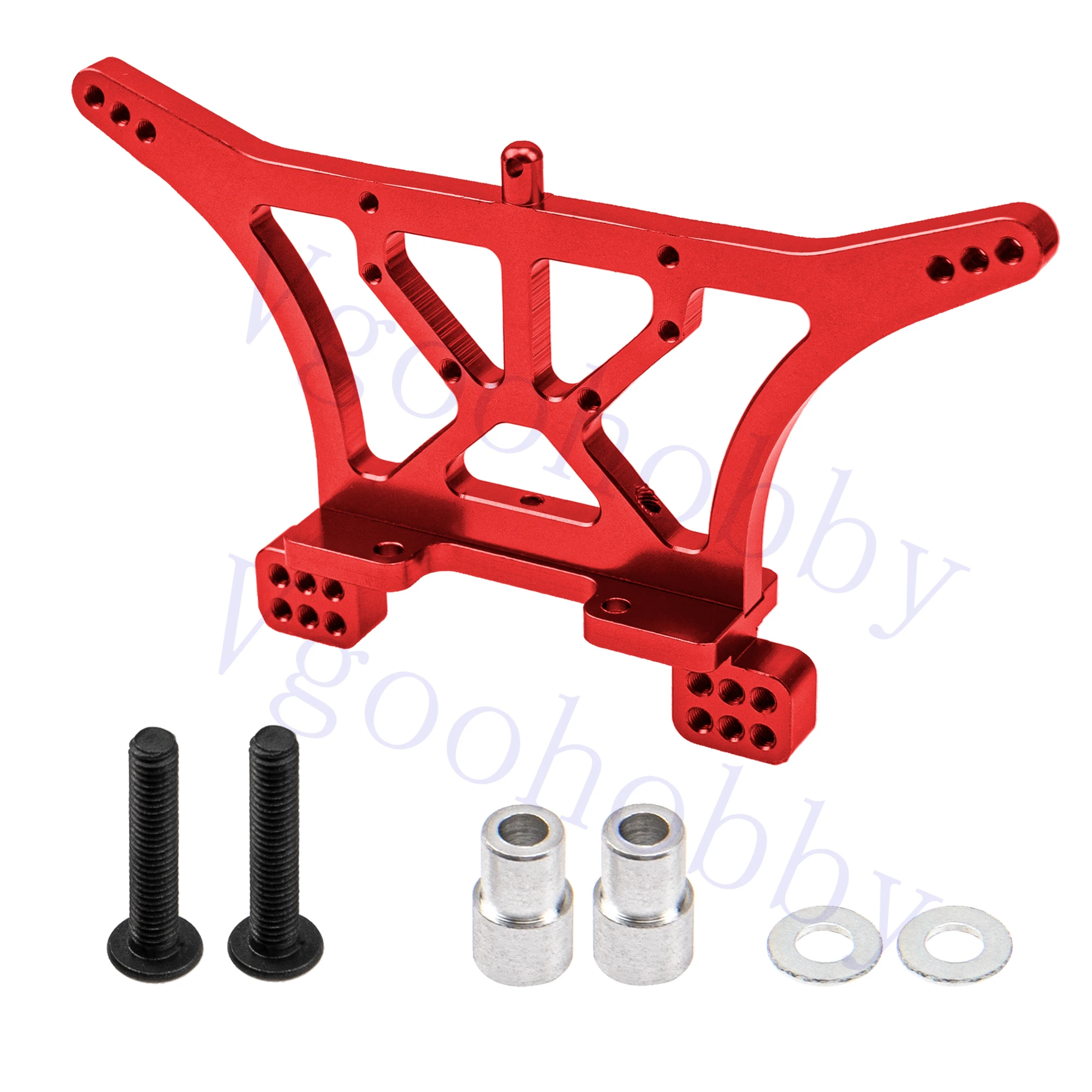 Aluminum Alloy Rear Shock Tower Mounts Replacement 3638 for Traxxas 2WD Slash Rustler Ford Stampede F-150 Raptor 1/10 RC Car