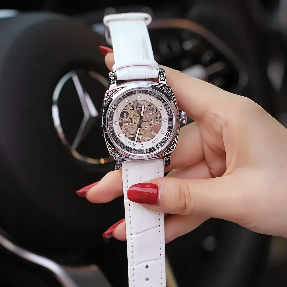 Часы для пар светящиеся ночники модные полностью автоматические роскошные часы