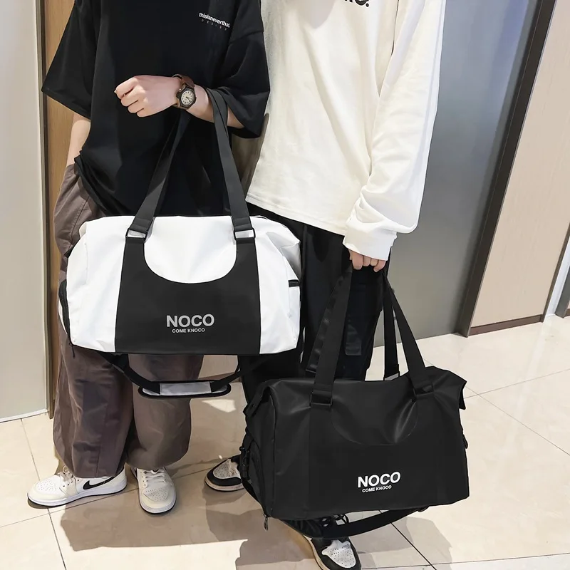 Casual Large Capacity Travel Handbags Women Shoulder Bags Storage Duffel Bags Oxford Cloth Female Fitness Totes Gym Sports Bags