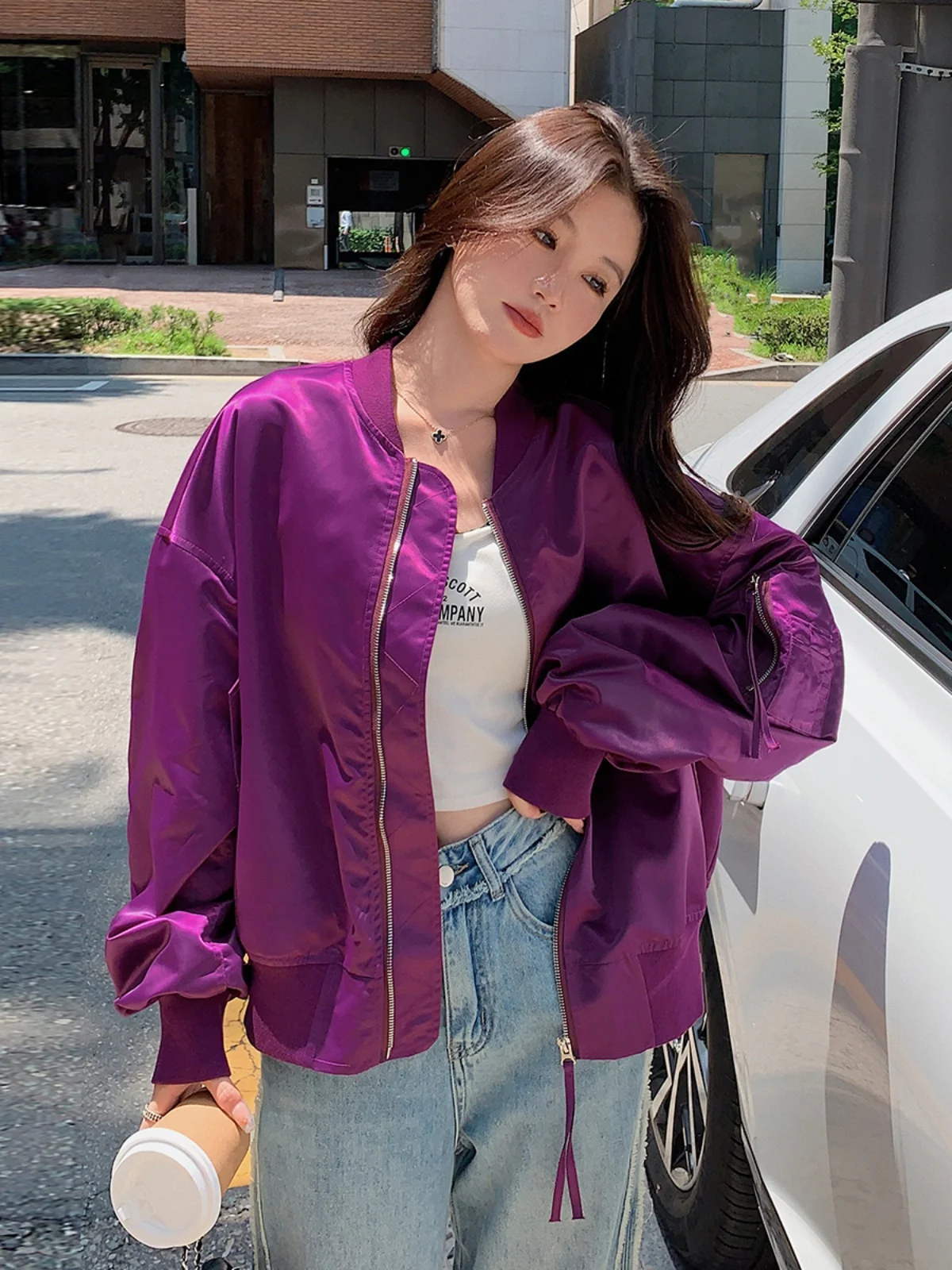 Женская короткая бейсбольная форма Western Sle Fried Street осень 2023 новая корейская