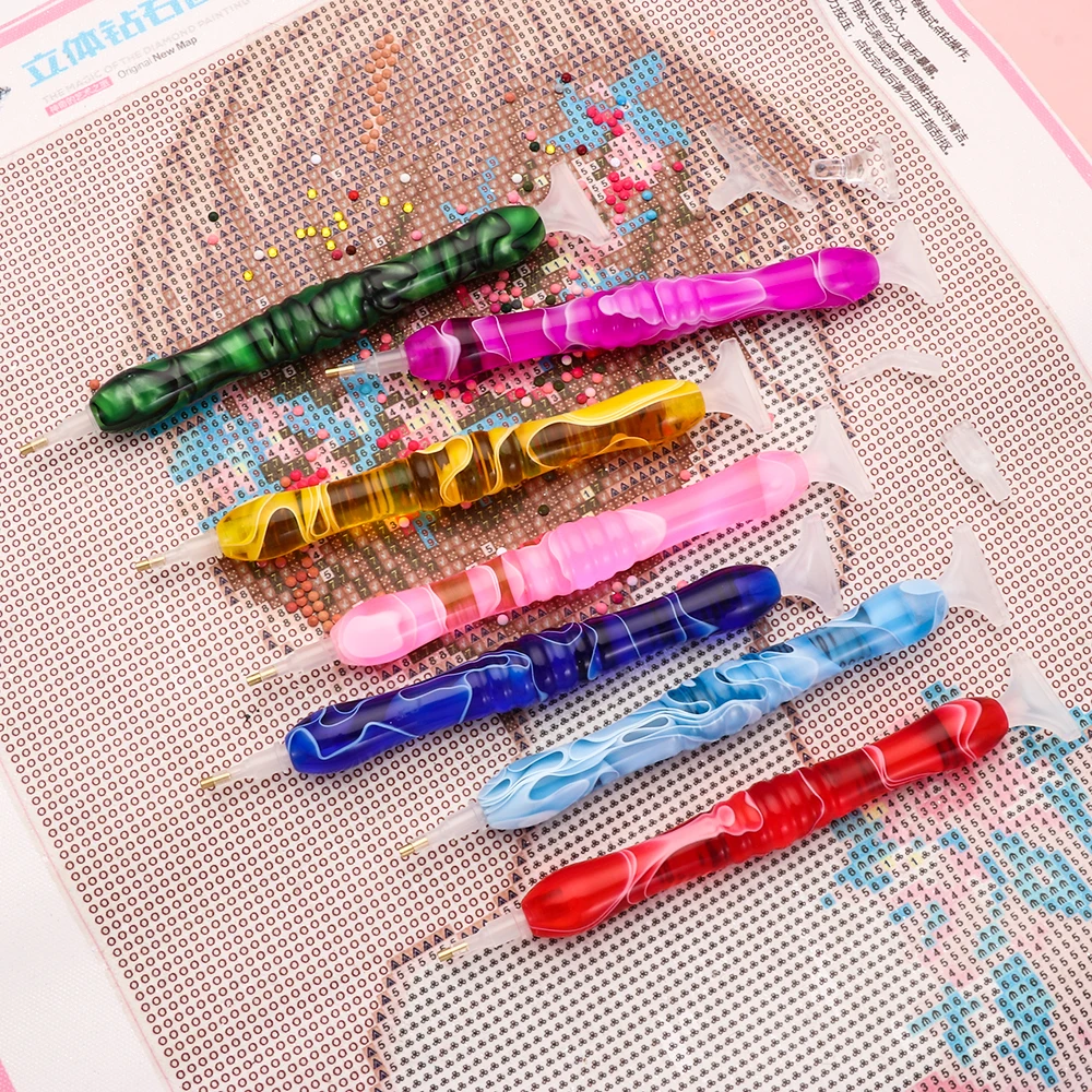 Resin Diamond Painting Pen Point Drill Pen 5D Diamond Painting Embroidery Cross Stitch Sewing Accessories Nail Art DIY Crafts