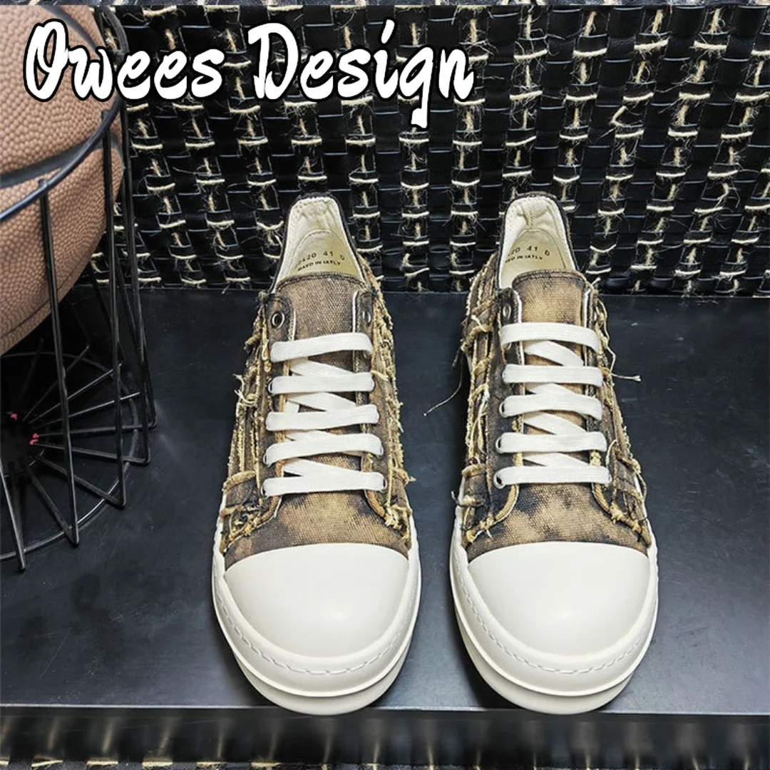 Дизайнерская весенне-Летняя женская парусиновая обувь oherba с низким верхом на