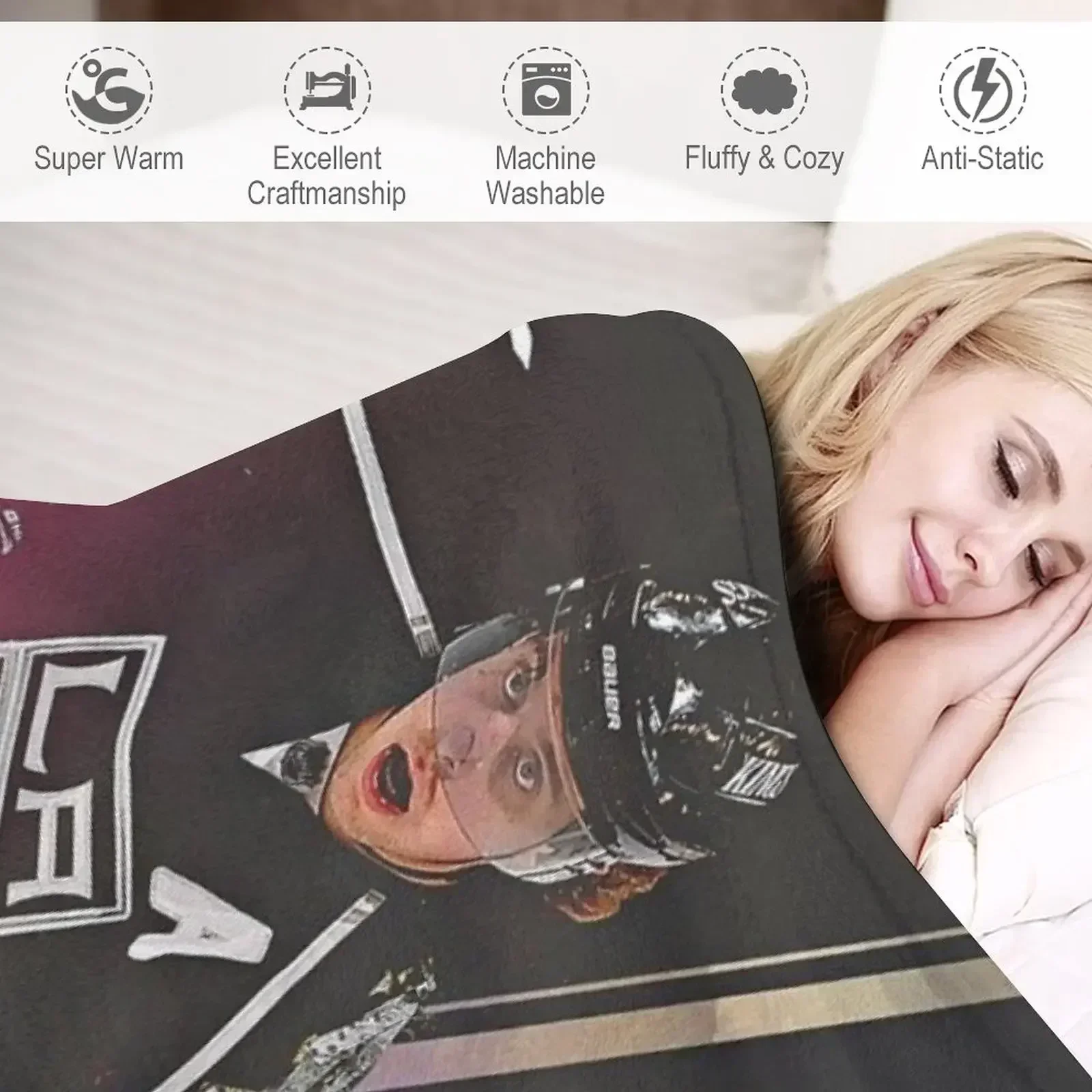 Anze kopitar Пледы и пледы Дизайнерские фланелевые одеяла