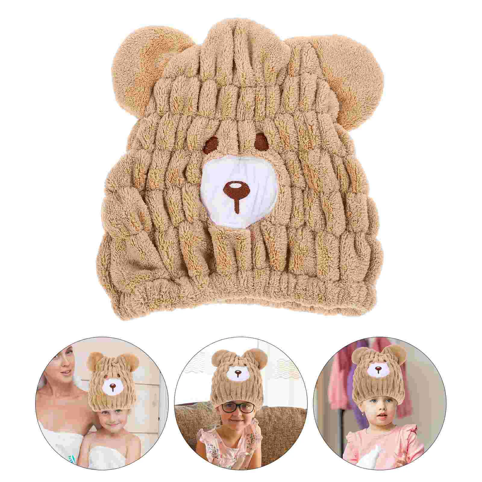

Kids Hair Drying Hat Absorbent Hair Towel Wrap Quick Hair Drying Towel Wrap for Wet Hair