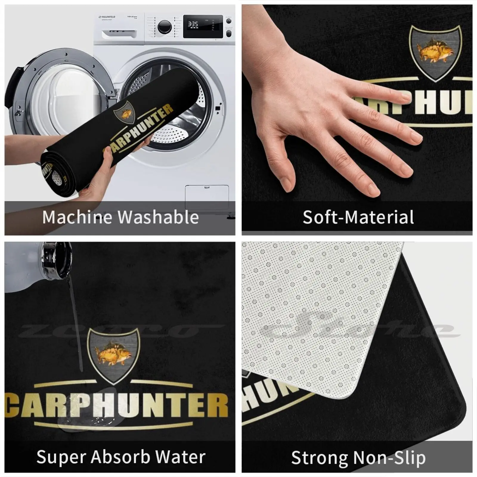 Рыболовный коврик для карпа нескользящий ловли поглощающий воду дверной рыбалки