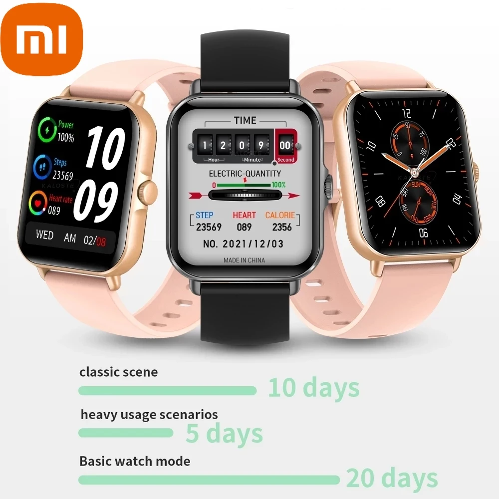 

Xiaomi New Bluetooth Answer Call Smart Watch Men Full Touch Dial Call Sport Fitness Tracker IP67 Waterproof Smartwatch Women