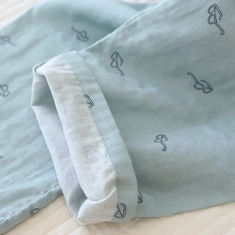 

Мужская пижама в стиле очков 2023, пижама, хлопковая одежда для сна с рукавами, Чистый Простой сервис, осенние мужские брюки, одежда для сна, Длинная зимняя Домашняя одежда с принтом