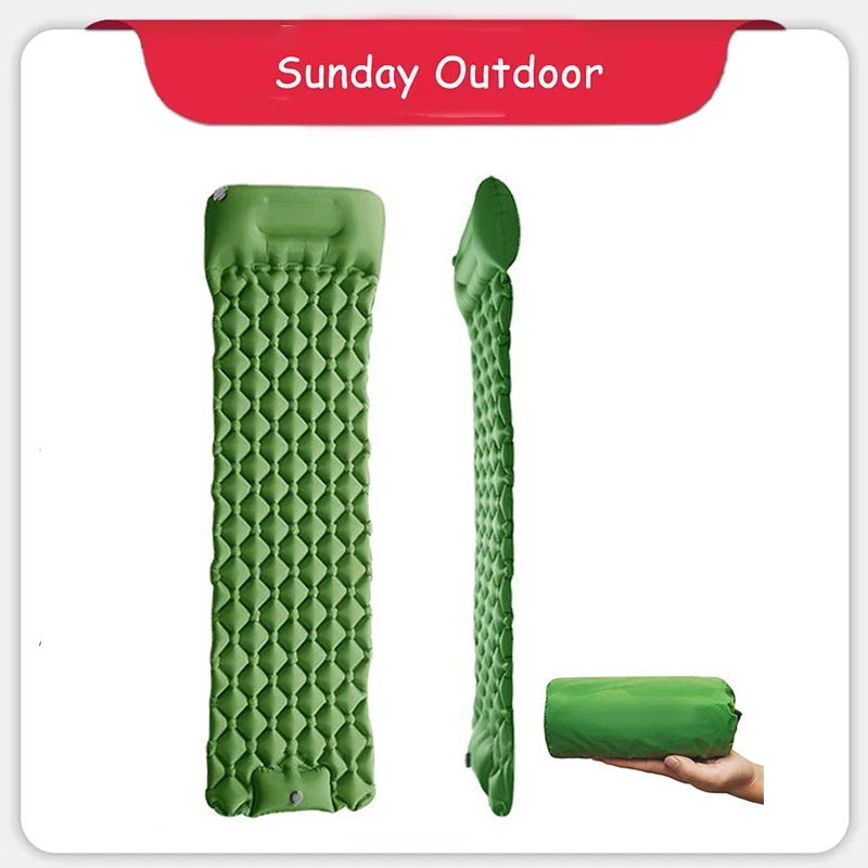 

Lightweight Thick Camping Sleeping Pad Soft Comfortable Camping Cot Pads for Adults Foldable Sleeping mats for Traveling Hiking