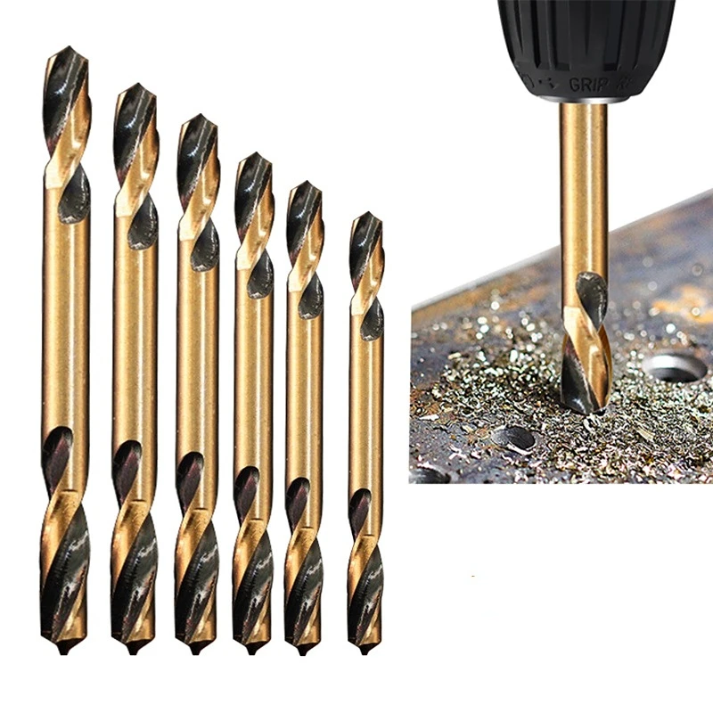 

Auger Bit Double-headed Double-edged Metal Stainless Steel with Cobalt Ultrahard Iron Drill Steel Plate Iron Carpentry Drill Bit