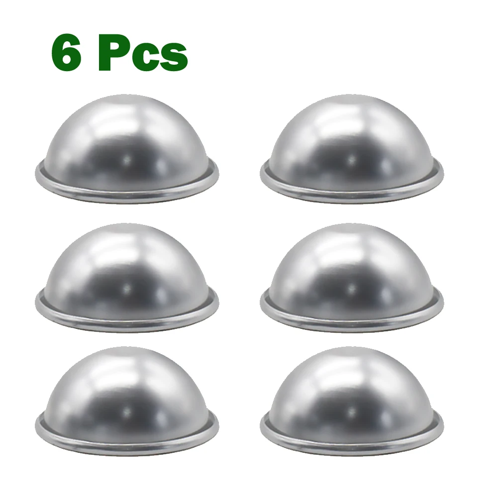 

Durable Bar Kitchen Cake Mold Baking Mould 4.8cm/5.7cm/6.6cm 6 Pcs For Baking Cake Hemispheres Molds Sports Balls